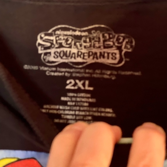 SpongeBob SquarePants Singing in uniform on stage Men 2XL T Shirt marked sleeve - Picture 5 of 5